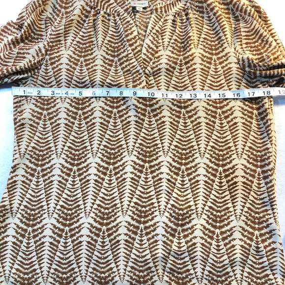 Cremieux Sz XS Fern Print Blouse - Picture 6 of 8